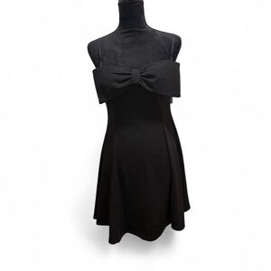 Honey and Rosie Bow Black Dress- Size XL